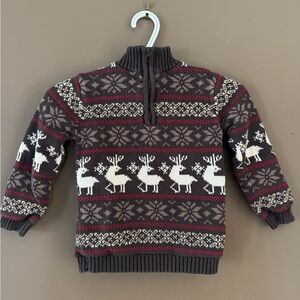 Kids Reindeer Pattern Sweater